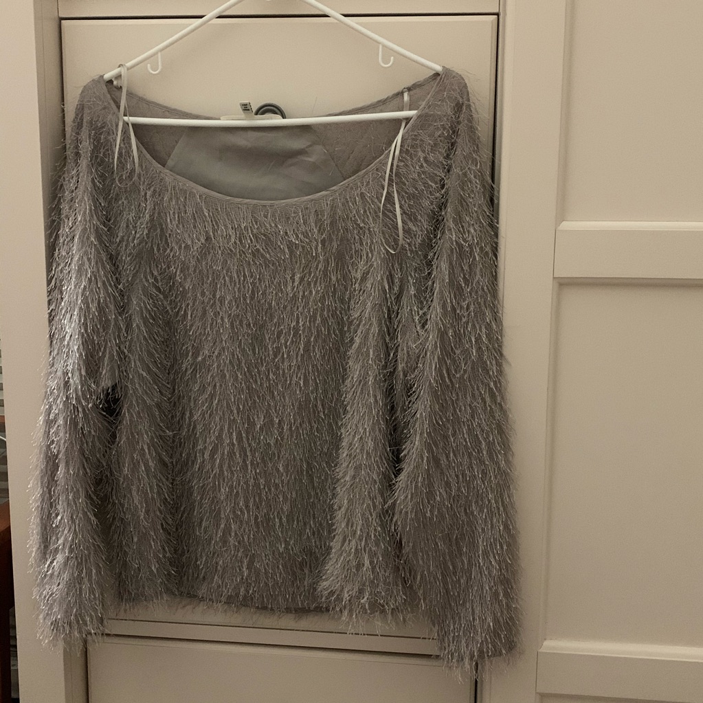 Fuzzy Grey Sweater That Will Always You Keep Warm